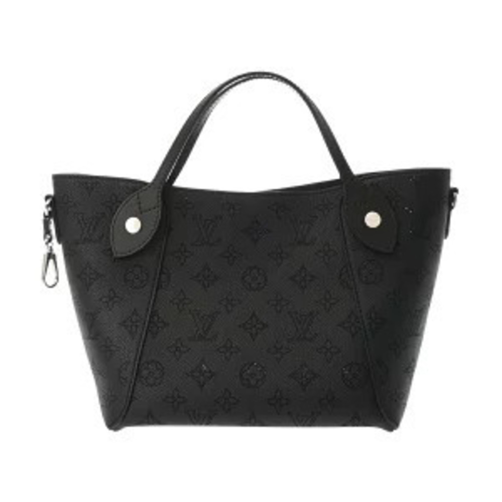 Louis Vuitton Monogram Mahina Leather Top Handle Bag Noir Black
